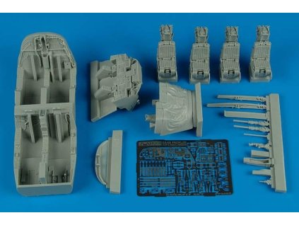 1/48 EA-6B Prowler ICAP-2 cockpit set - (early version) - KINETIC