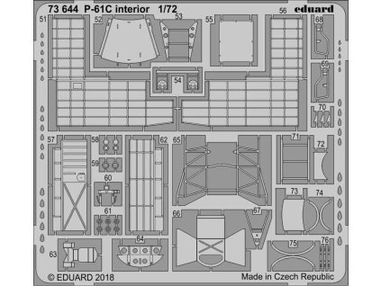 1/72 P-61C interior for HOBBY BOSS kit