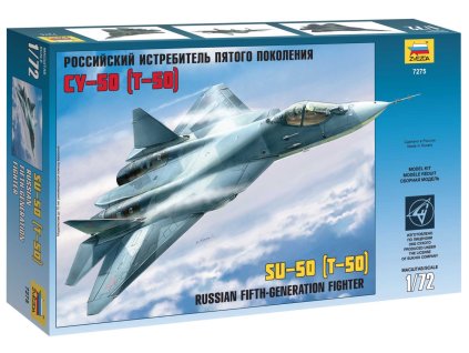 Zvezda 7275 - Sukhoi T-50 Russian Stealth Fighter (1:72)