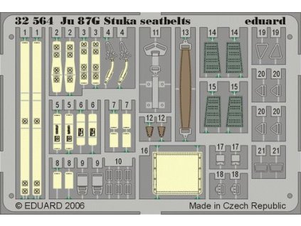 Ju 87 Stuka seatbelts recommended for HASEGAWA