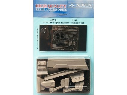 1/48 F/A-18F Super Hornet cockpit set - HASEGAWA