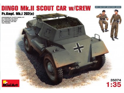 1/35 Dingo Mk II ( Pz.Kpfw.MK 1 202 (e)) w/crew  - Miniart