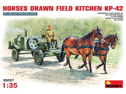 4583 1 35 horses drawn field kitchen kp 42 miniart