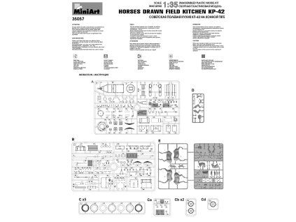 1/35 Horses drawn field kitchen KP-42 - Miniart