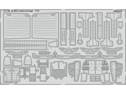 B-24H undercarriage 1/72 recommended for AIRFIX