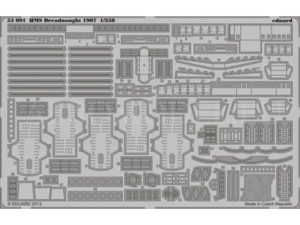 1/350 HMS Dreadnought 1907  for TRUMPETER kit