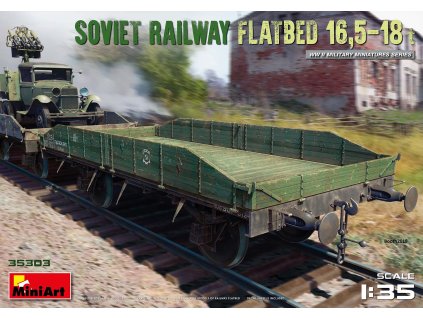 1/35 Soviet Railway Flatbed 16,5-18 t - Miniart