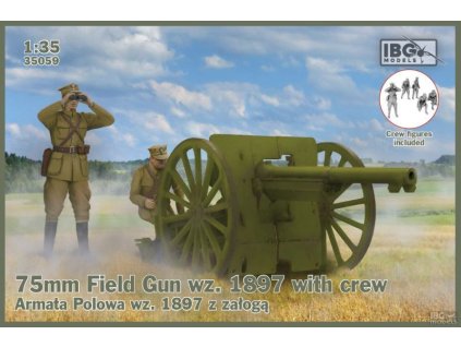 1/35 75mm Field Gun wz. 1897 with Polish Artillerymen figures