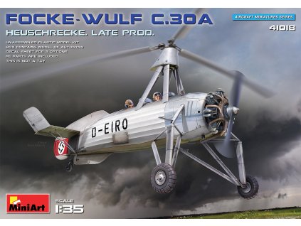4652 1 35 focke wulf fw c 30a heuschrecke late prod miniart
