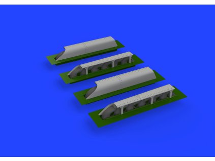 Me 410 exhaust stacks PRINT 1/72 recommended for AIRFIX