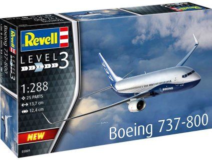 Revell 03809 Plastic ModelKit Aircraft Boeing 737-800 1/288