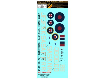 1/48 Hawker Tempest Mk.V. series 1. - Markings