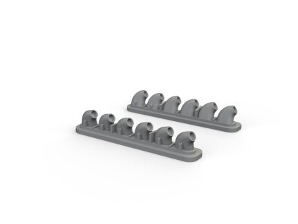 P-40E exhaust stacks 1/32 recommended for HASEGAWA