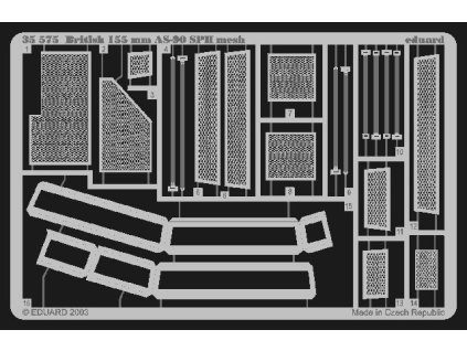 1/35 British 155mm AS-90 SPH mesh for TRUMPETER kit