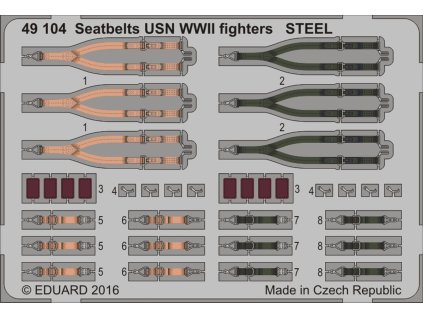 1/48 Seatbelts USN WWII fighters STEEL