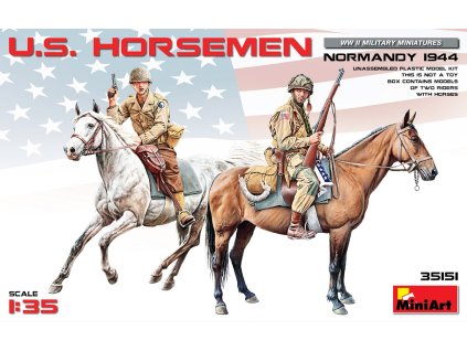 4709 1 35 u s horsemen normandy 1944 miniart