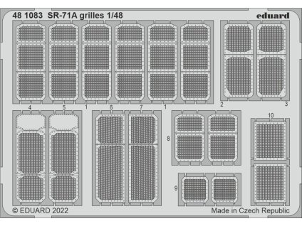 SR-71A grilles 1/48 recommended for REVELL