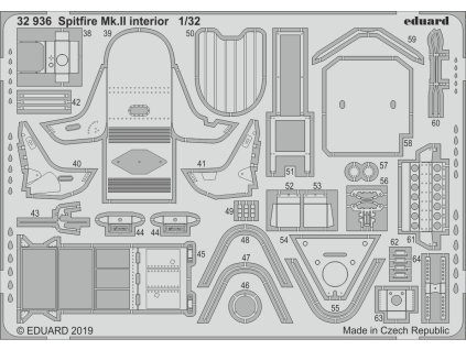 1/32 Spitfire Mk.II interior for REVELL kit