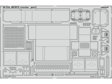 HEMTT exterior recommended for ITALERI