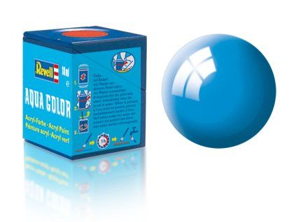 Revell 3711 Acrylic Paint - 36150: Light Blue Gloss