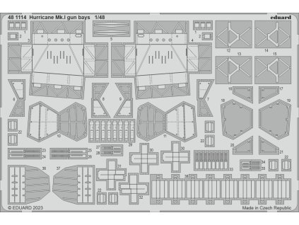 Hurricane Mk.I gun bays 1/48 recommended for HOBBY BOSS