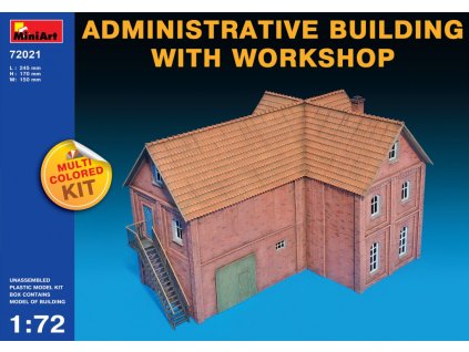 4913 1 72 administrative building with workshop miniart