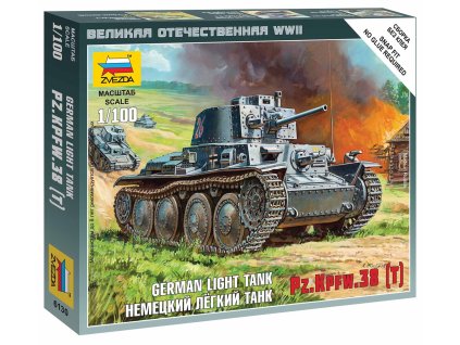 Wargames (WWII) 6130 - German Light PZ.KPFW.38 (T) (1:100)