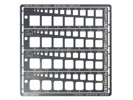 49568 tamiya 74156 modeling template square 1 10