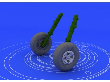 1/48 Spitfire wheels - 4 spoke for EDUARD kit