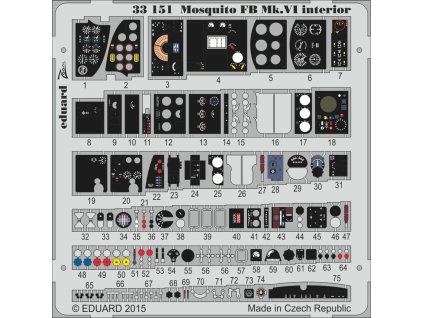 1/32 Mosquito FB Mk.VI interior  for TAMIYA kit