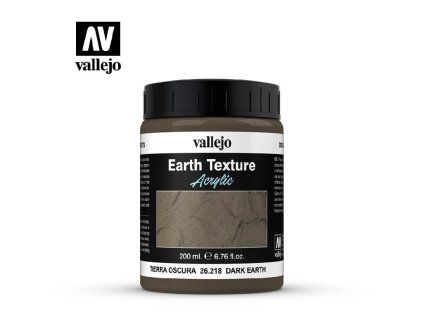 Vallejo Diorama FX 26218 Dark Earth Earth Textures (200 ml)