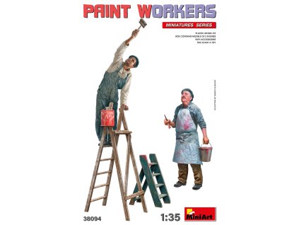 1/35 PAINT WORKERS WITH ACCESSORIES