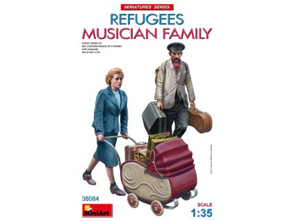 1/35 Refugees. Musician Family - Miniart