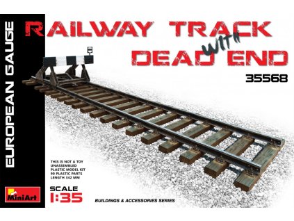 1/35 Railway Track & Dead End (European Gauge) - Miniart