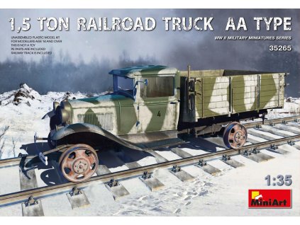 5045 1 35 1 5 ton railroad truck aa type miniart
