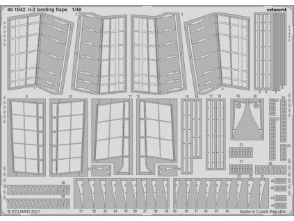 1/48 Il-2 landing flaps for ZVEZDA kit