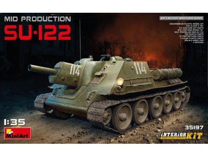 5117 1 35 su 122 mid production w interior kit miniart