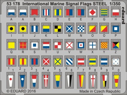 1/350 International Marine Signal Flags STEEL