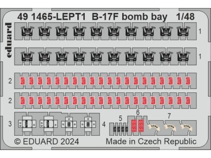 B-17F bomb bay 1/48 recommended for EDUARD