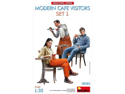 1/35 Modern Cafe Visitors Set #1 - Miniart