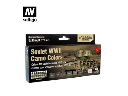 Vallejo Model Air AFV Set 71188 Soviet WWII Camo Colors (8) by Adam Wilder