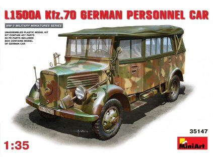 1/35  L1500A (Kfz.70) German Personnel Car - Miniart