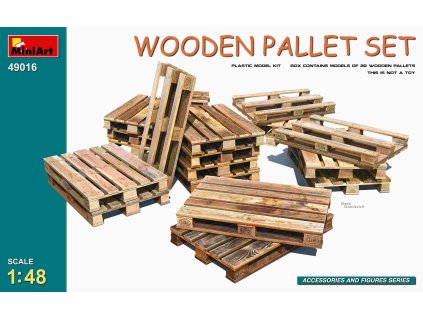 1/48 Wooden Pallet Set
