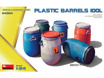 1/24 Plastic Barrels 100L - Miniart