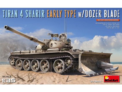 5204 1 35 tiran 4 sharir early type w dozer blade miniart