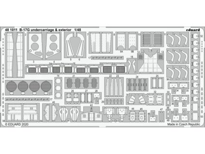 B-17G undercarriage & exterior 1/48 recommended for HKM