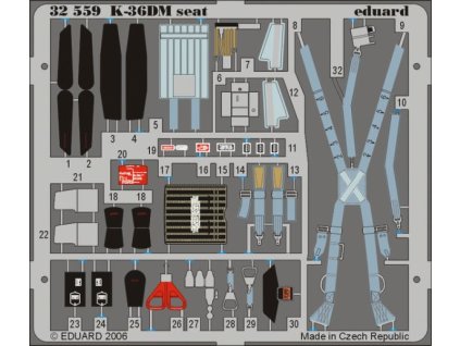 1/32 MiG-29 Fulcrum K-36DM seat for TRUMPETER kit