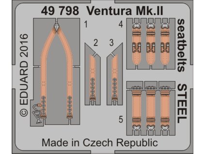 1/48 Ventura Mk.II seatbelts STEEL for REVELL kit