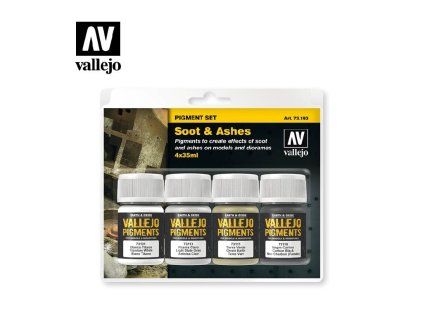 Vallejo Pigment FX 73193 Soot & Ashes 4 pigments set (35 ml)