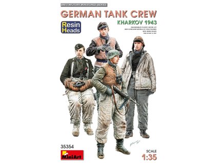 1/35 German Tank Crew.Kharkov 1943. Resin Heads